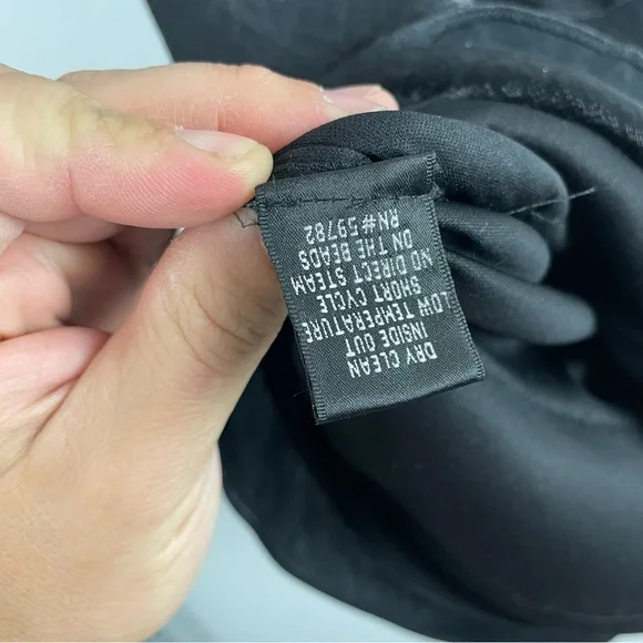 NWT Adrianna Papell Black Cocktail Dress Tiered Ruffle Sleeveless Beaded Neck - Picture 12 of 12